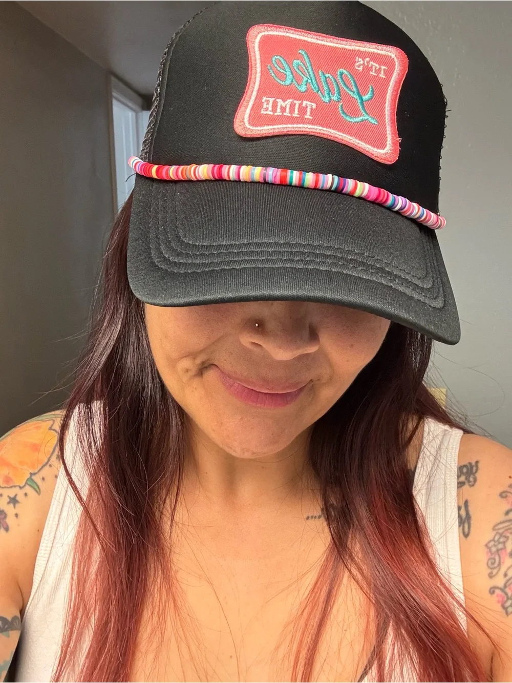 Handcrafted Black Trucker Hat